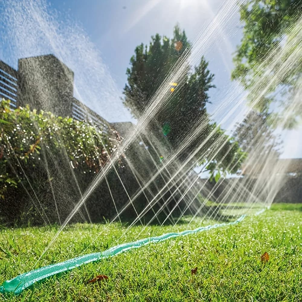 Sprinkler and soaking hose, ground soaking garden hose, can save 70% of drip hose, very suitable for garden flower beds, green