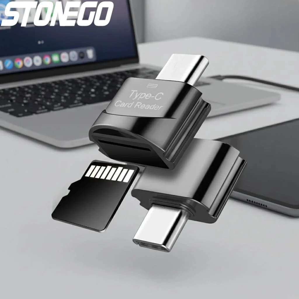 Adattatore USB 3.0 Tipo C a Micro SD TF, Lettore di Schede OTG Mini Smart per Telefono e Laptop