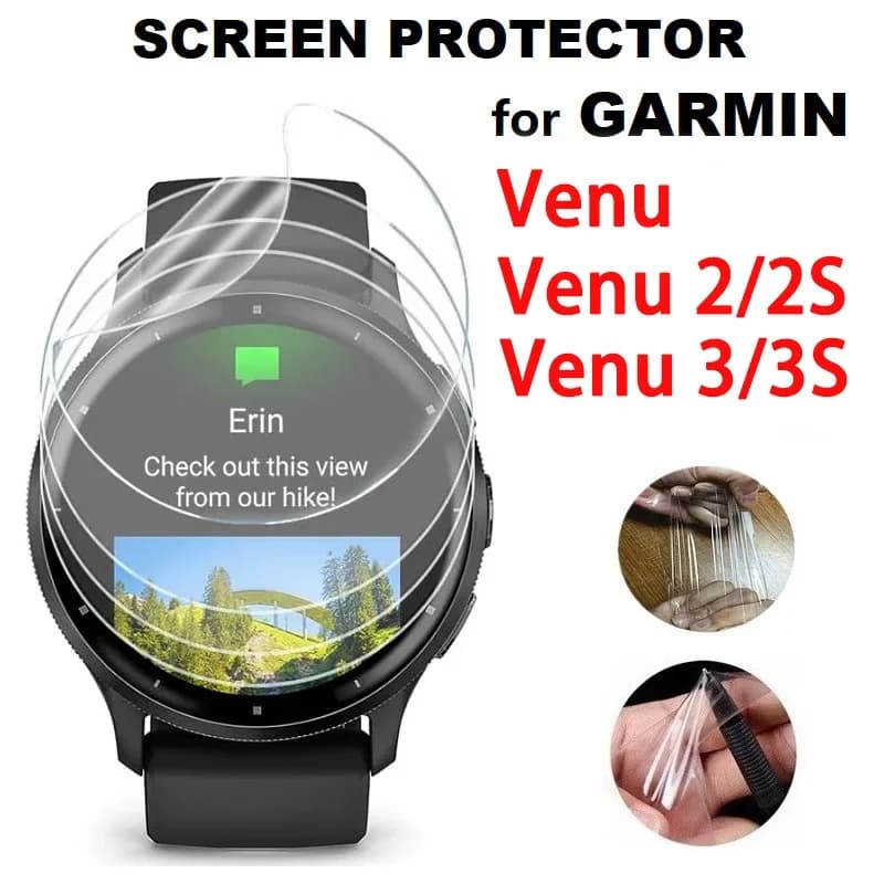 Pellicola idrogel per Garmin Venu 3 3s 2 2s Pellicola protettiva morbida TPU protezione schermo antigraffio per Garmin Venu2 Venu3 non in vetro