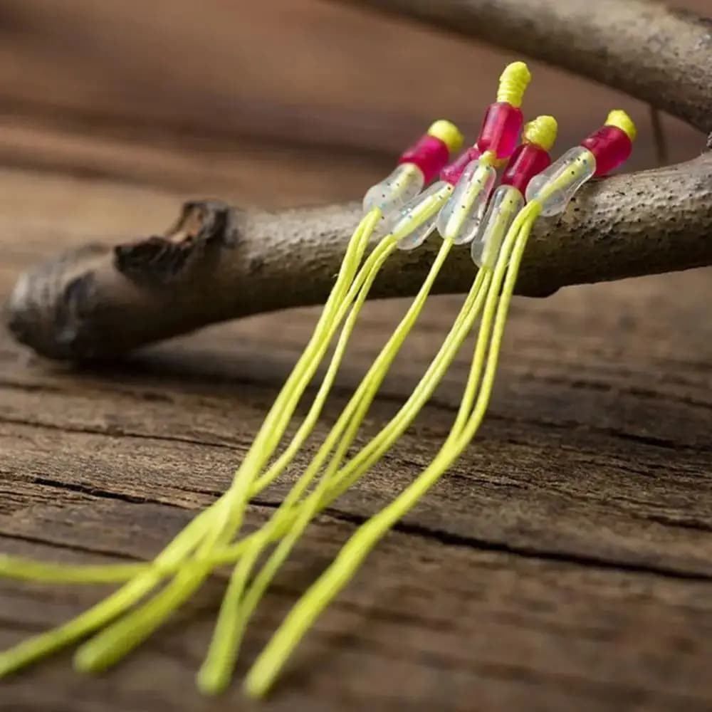 50PCS Migliora la trazione della canna da pesca Punta della corda Connessione PE Fly Line Loop Connettori Morbidi e flessibili per pesca a mosca