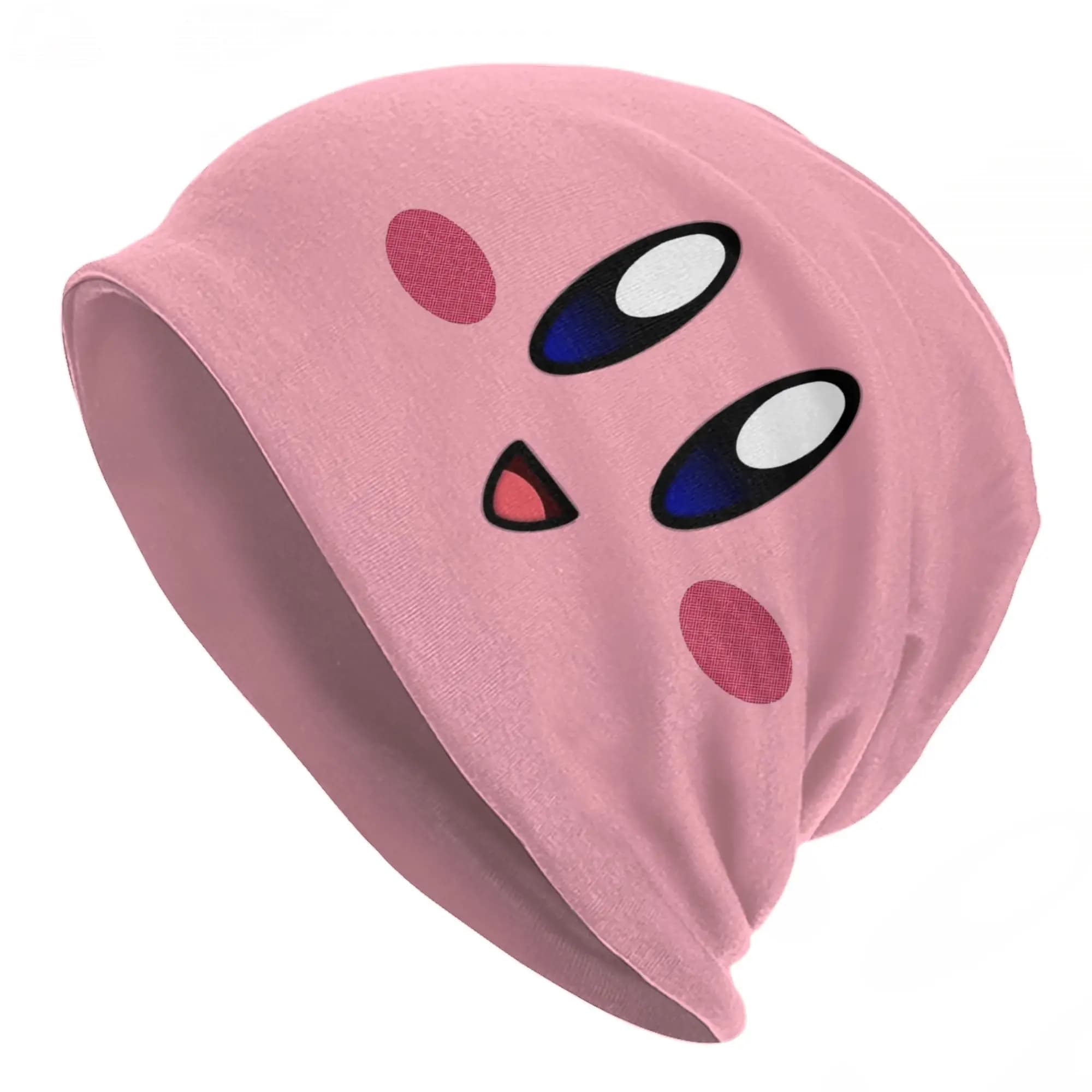 Kawaii Kirbys Skullies Beanies Hats, outdoor hats for men and women, warm and multifunctional