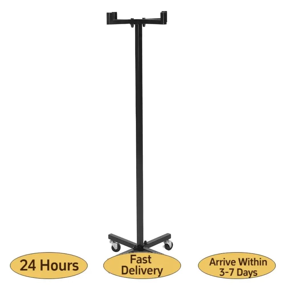 Door Ginnici Mobile 4 Wheel Metal Gears with Wheels Sliding Wheels for Salt Cords and Gymnastic Circles, Height 120CM/46.8in, Nido Asylum Equipment