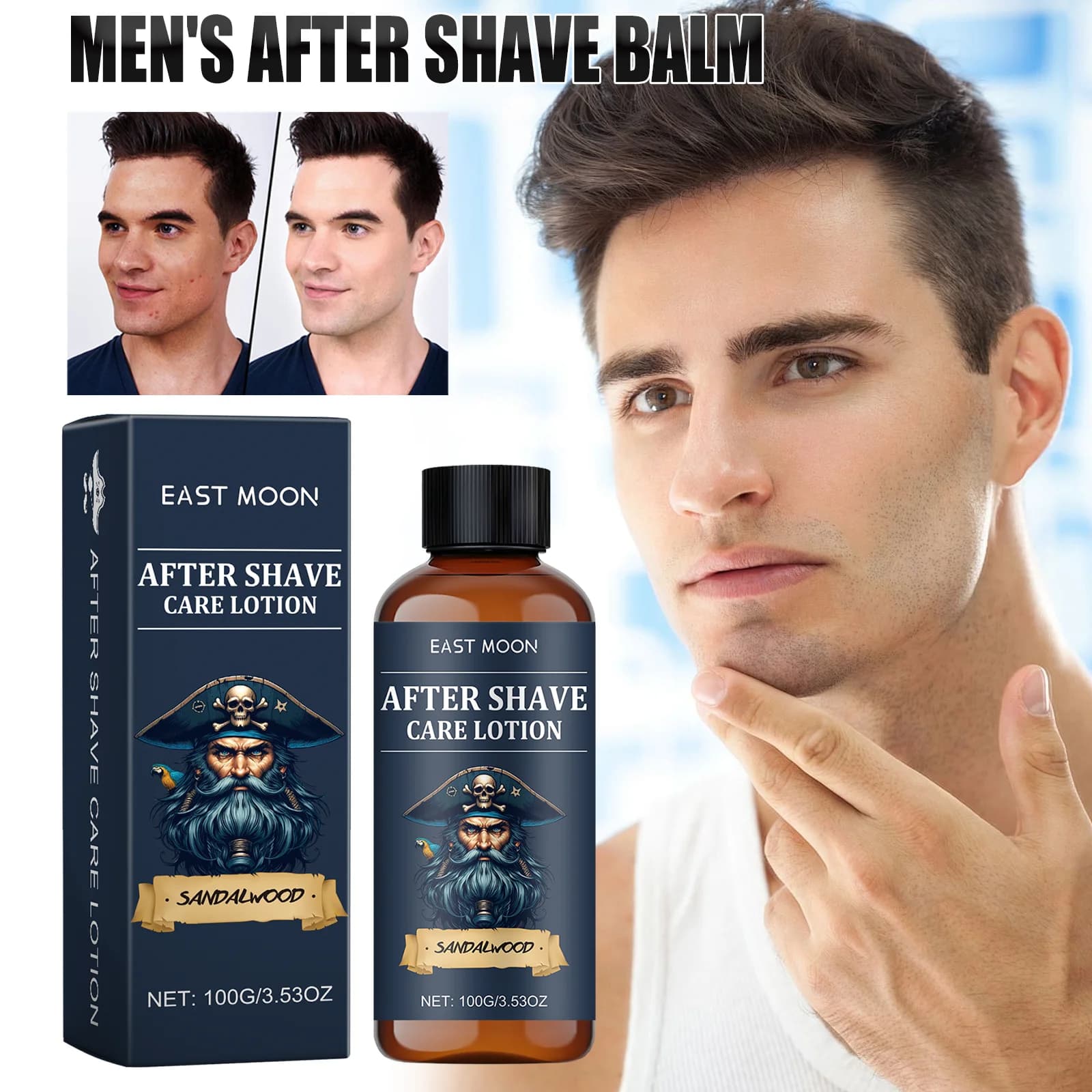 Uomini Dopo Il Rasatura Crema Balsamo Post Rasatura Crema Idratante Per La Pelle Lenisce Irritazione Idratante Lozione Per Il Viso Non Grasso Veloce Assorbente