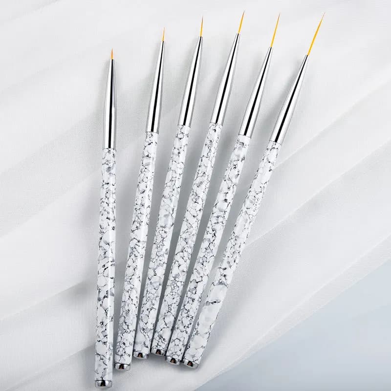 3 pezzi Neon Eyeliner attivato dall'acqua Set di pennelli per unghie sottili per trucco occhi colorati