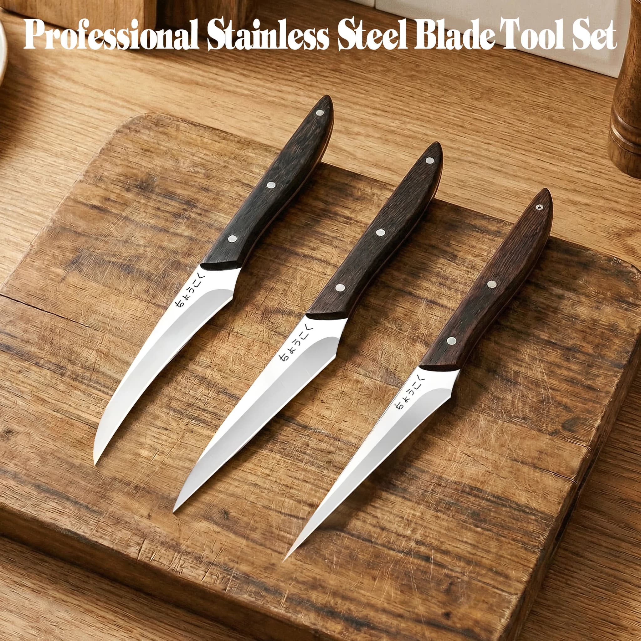 Multifunction Kitchen Knives Set - Professional Chef Knives Set to Cut Meat with Stainless Steel Blades