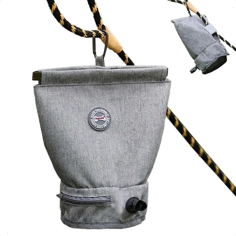 Porta Sacchetti per Escrementi di Cane Magnetico Riutilizzabile, Dispenser Portatile per Guinzaglio o Cintura, Accessorio per Animali Domestici Anti-Odore