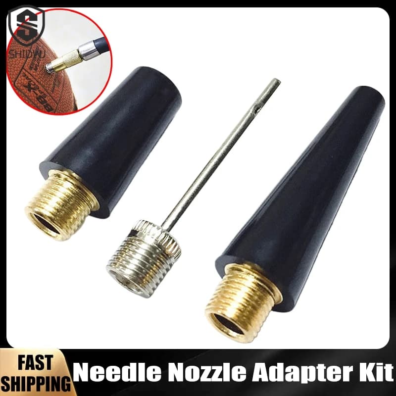 3 Pz/set Kit Adattatore Ugello Ago Pompa di Gonfiaggio A Sfera Kit Adattatore Valvola A Ago Pompa A Sfera Ago Strumenti di Gonfiaggio Dei Pneumatici Della Bici