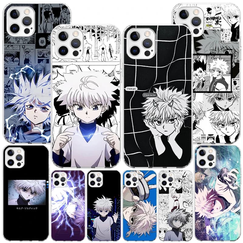 Killua Hunter X Cassa Del Telefono Per iPhone 17 Air 16 Pro Max 16E 15 + 14 Plus 11 12 13 Mini 7 8 SE Regalo Stampa Della Copertura Fundas 16 Pro Max