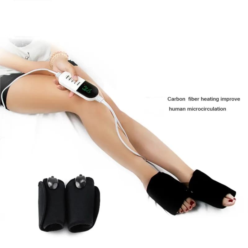 Riscaldamento elettrico moxibustione Cintura per il piede Fisioterapia a infrarossi lontani Supporto per caviglia Circolazione Riscaldamento Pad piede Rilassamento Sollievo dal dolore