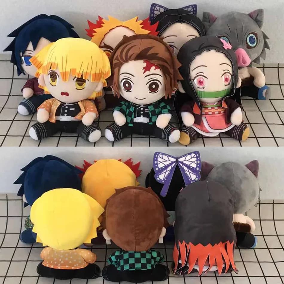 Hot 20 centimetri Giappone Anime Demone Slayer Tomioka Giyu Kamado Tanjirou Kamado Nezuko Agatsuma Zenitsu Giocattoli di Peluche Bambola Peluche Regalo Delle Donne