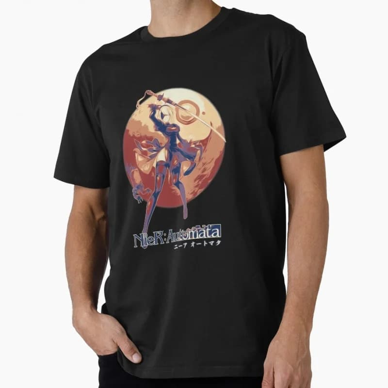 Copia de Glory to the Mankind 2B NieR Automata Yorh Anime T-shirt for Gamer Waifu Girl Cyber Punk Graphic Clothes S-6XL