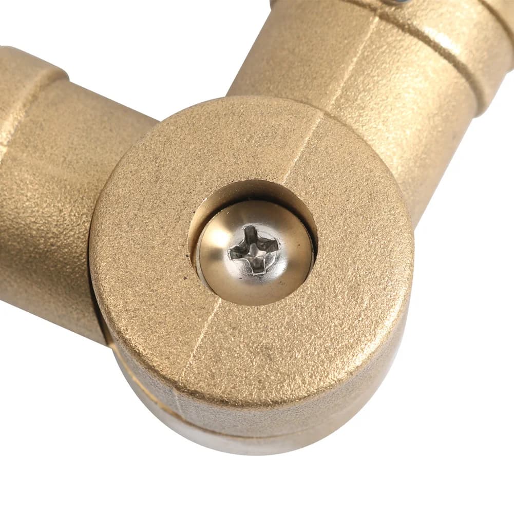 Adattatore girevole a 360 gradi in ottone massiccio per tubo da giardino, connettore per tubo dell'acqua per lavatrice camper e giardino