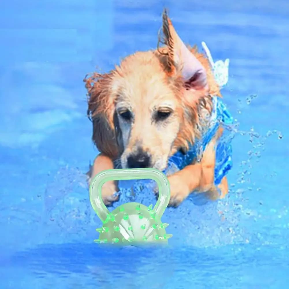 Toy for Dog Water Rise Sharpened Ball with Handle for Medium Races Toy for Dogs to Launch the game Chewing Toy for Dogs Kettlebell
