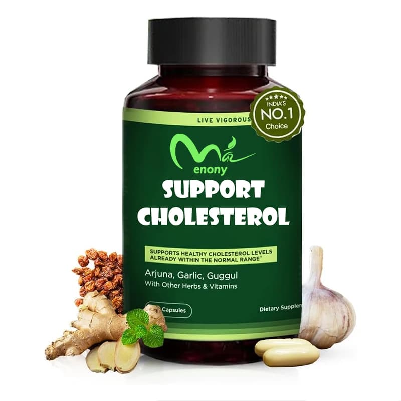 Integratori per il colesterolo e la salute del cuore, steroli vegetali, niacina, Arjuna, aglio, supporto vitaminico naturale a base di erbe, 60 capsule