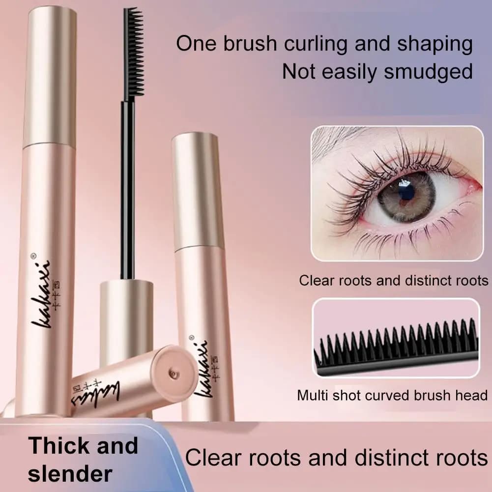 Mascara Impermeabile Volumizzante e Allungante, Asciugatura Rapida, Lunga Durata, Anti-Sbavatura, Primer Occhi Anti-Agglomerante per Appuntamenti e Feste