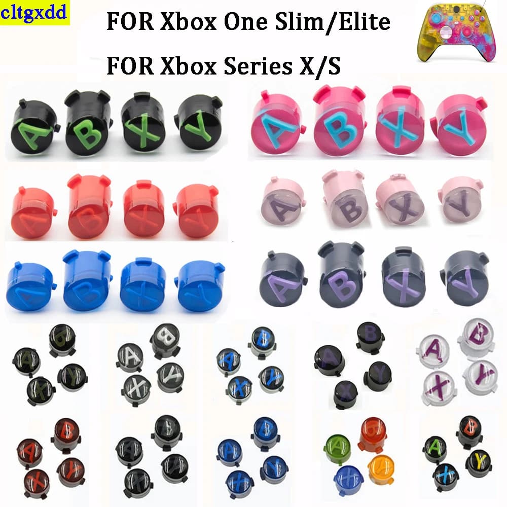 PER Xbox One Slim/Elite/Xbox Series X/S Sostituzione controller wireless ABXY Start Back Kit pulsante di sincronizzazione Visualizza menu Tasto di condivisione