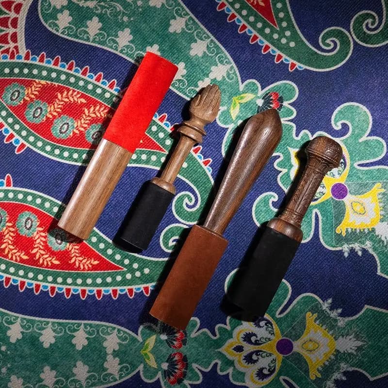 Meditation Singing Bowl Stick Handmade Tibetan Bowl Stick Wood Yoga Sound Healing Tone Mallet Percussion Instrument Accessories
