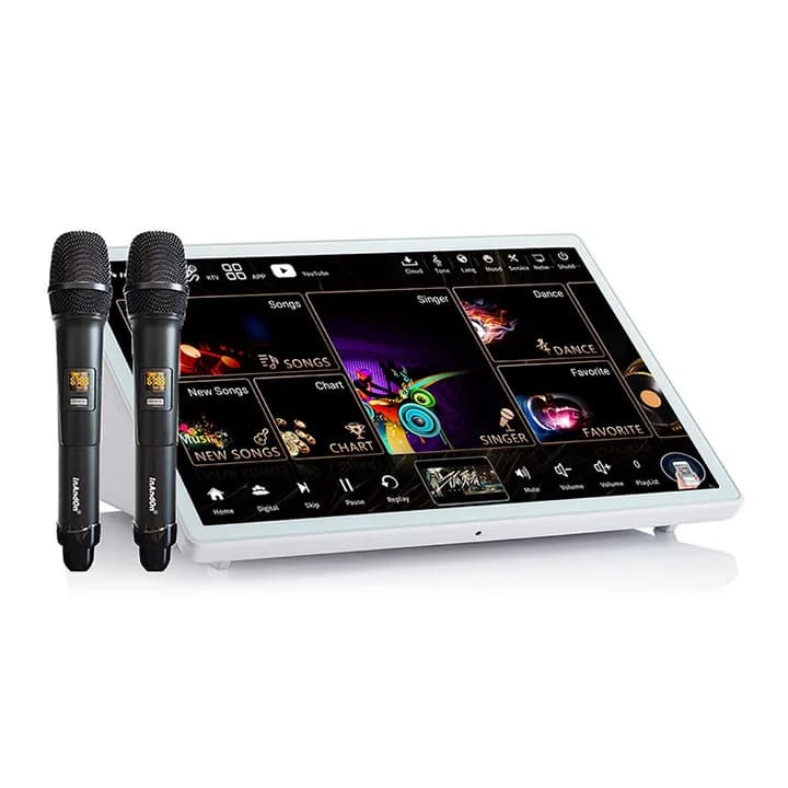 2024 Professionale 4in1 15.6 1TB Amplificatore Macchina Karaoke con Sistema Microfonico Senza Fili Macchina per la Festa in Casa KTV