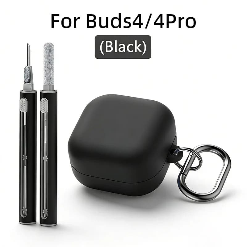 Full Case for Samsung Galaxy Buds4*Galaxy Buds4 Pro (2026) Wireless Charging Case for Women Buds4 Pro Earbuuds with Carabiner
