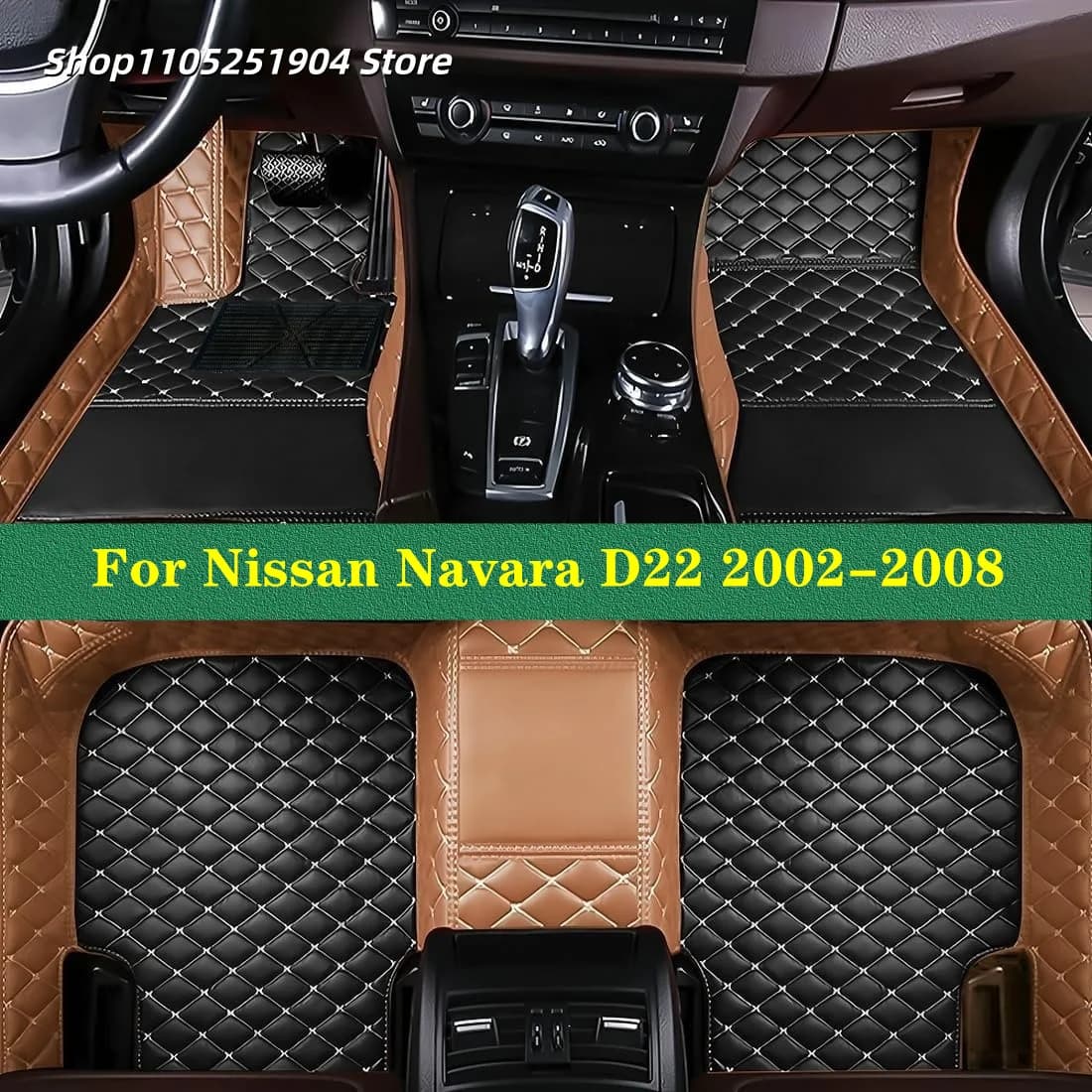 Tappeti auto personalizzati Tappetini per auto per Nissan Navara D22 2008 2007 2006 2005 2004 2003 2002 Tappetino per auto Accessori interni