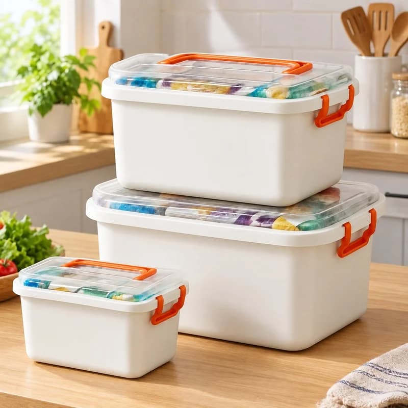 Compact Multi-Layer Medical Storage Box with Large Capacity for Home First Aid and Emergency Supplies