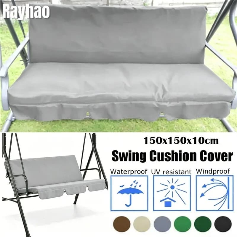 Courtyard Swing Cushion Cover Hanging Hammock Replacement Seat Cover Outdoor Waterproof UV-resistant Swing Chair Cover Protector