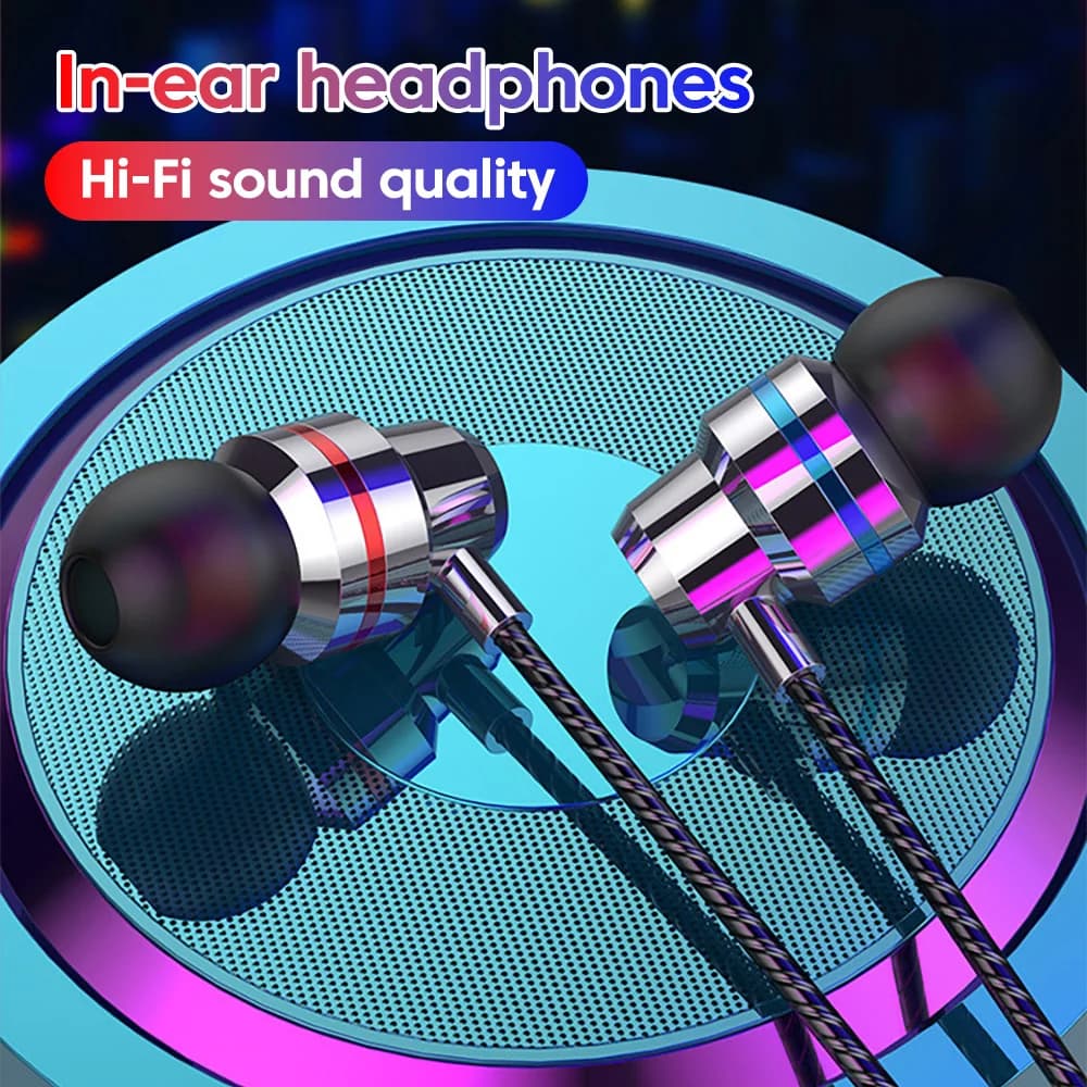 Soft Silicone Headphones Wired Handsfree Type C 3.5mm Jack Earphones In-Ear Sleep Wired Headset With Mic In-line Control Earbuds