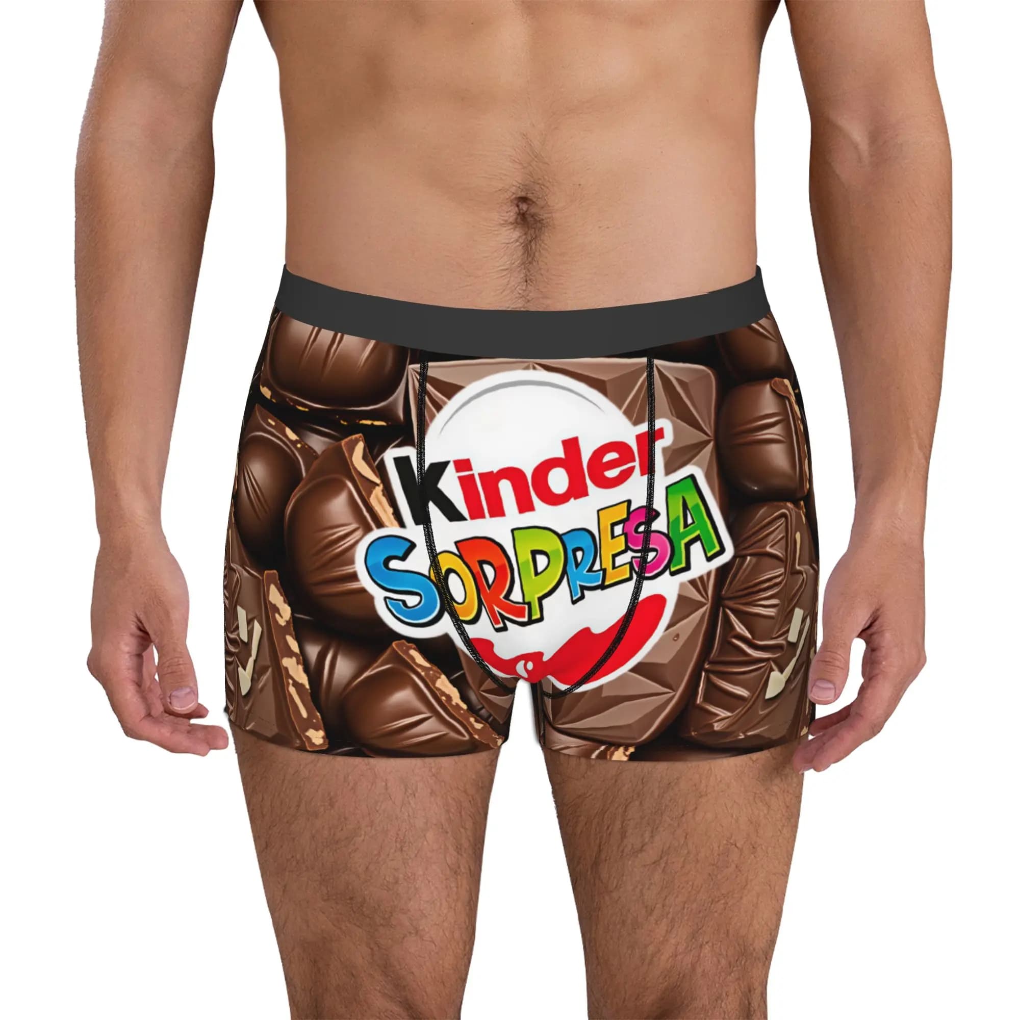 K-Kinder B-Bueno Chocolate Boxers Shorts Men's Briefs Underwear Novelty Underpants