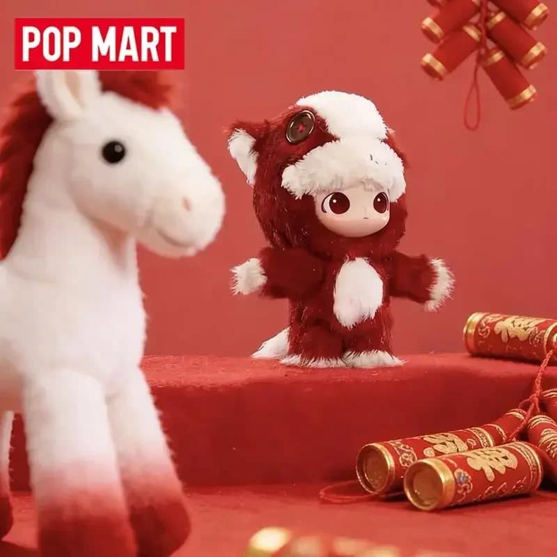 POP MART LABUBU Have A Good Run Series Vinyl Plush Pendant Trendy Blind Box Toys Mystery Box Guess Box Action Figure Girl Gift