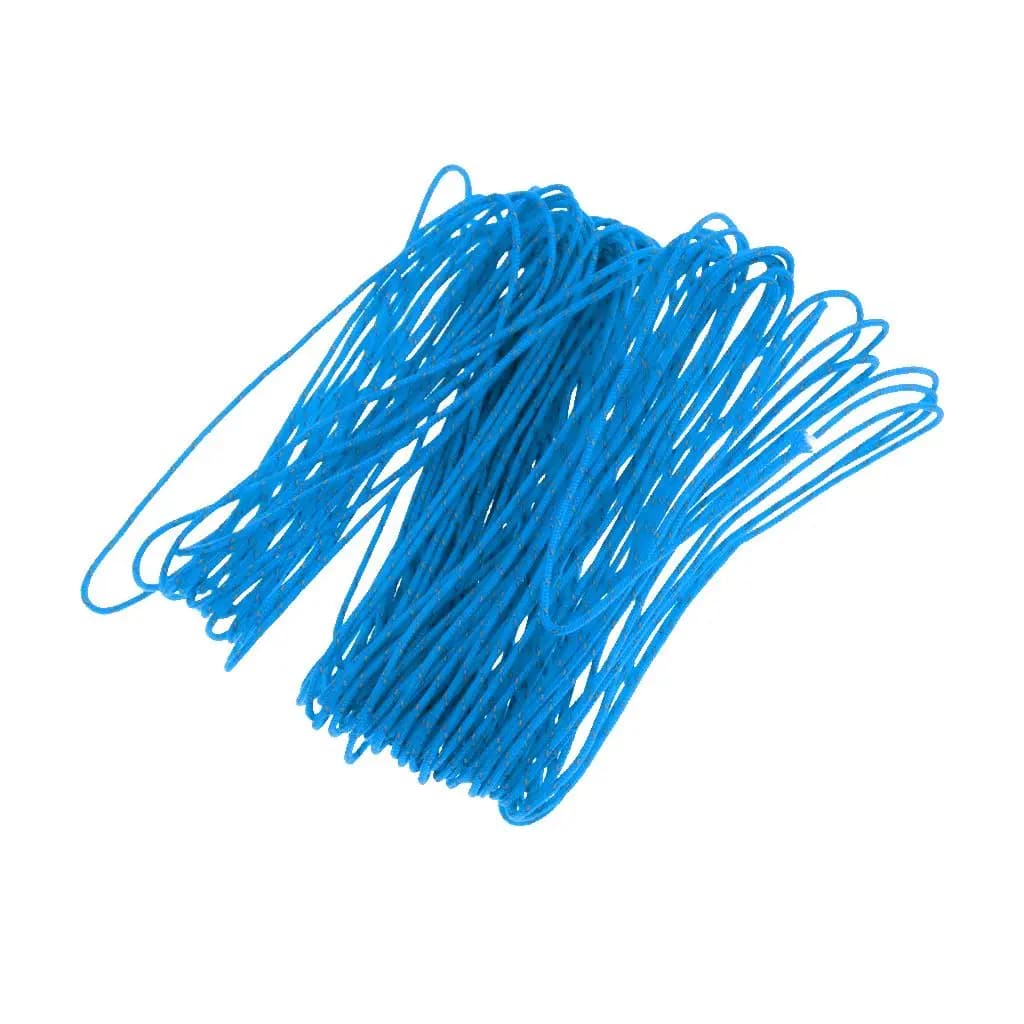 Reflective Rope Nylon 1.8mm Blue Paracord Tent Line Camping Rope for Night Safety and Guyline Adjusters