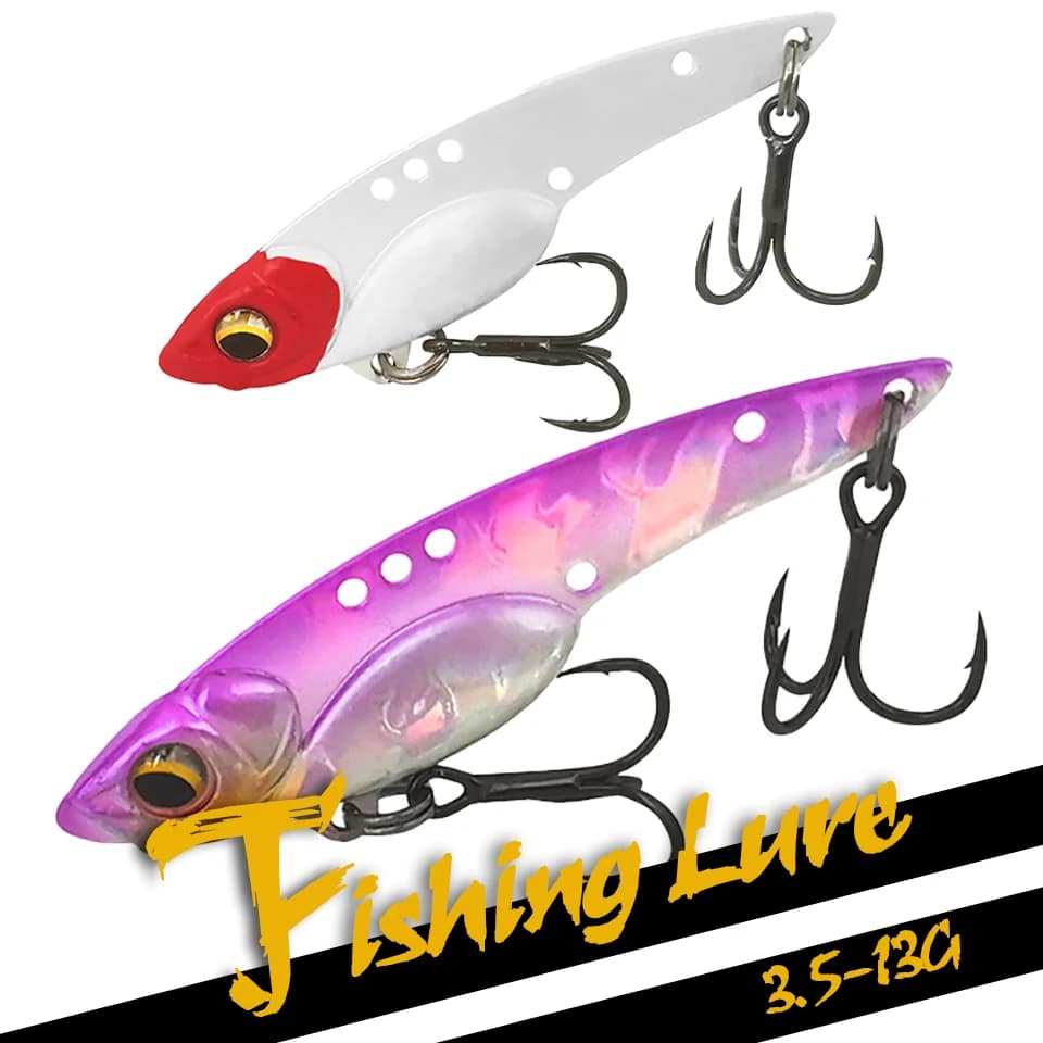 GOBYGO 3.5G-13G metallo VIB richiamo di pesca cucchiaio Crankbait vibrazione cicala artificiale Wobbler Swimbaits Hard Baits Carp affronta