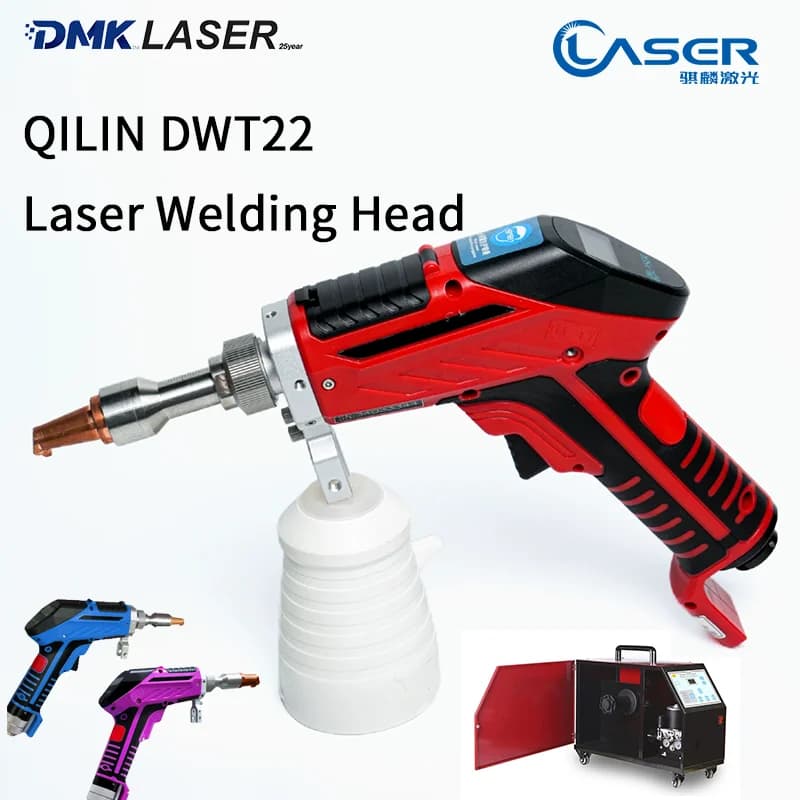 QILIN DWT22 V23 Sistema di saldatura laser Testa di saldatura laser portatile a pendolo singolo 2000W Pistola di saldatura con raffreddamento ad acqua Parte di saldatura laser