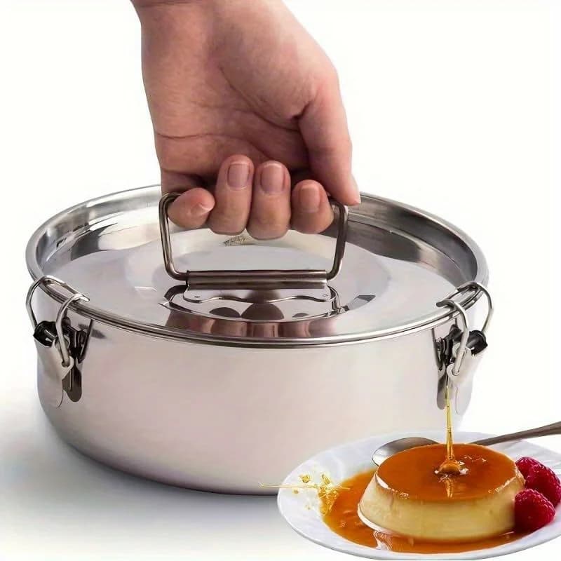 Flan Pan Mold Stainless Steel Cake Baking Flan Maker Flan Mold Set Chocolate Cheesecake Pans Kitchen Supplies Cake Baking Tools