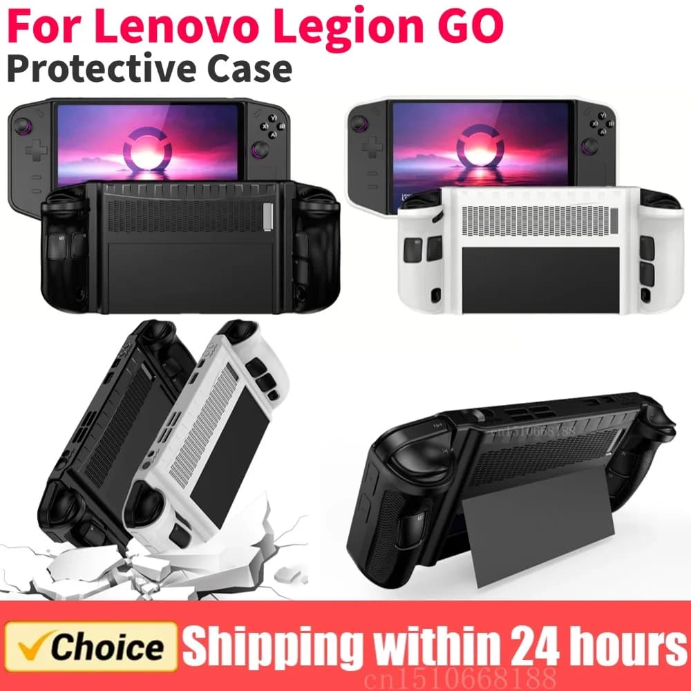 Custodia protettiva antiurto in TPU con supporto Custodia protettiva antigoccia antiscivolo per accessori di gioco Lenovo Legion GO