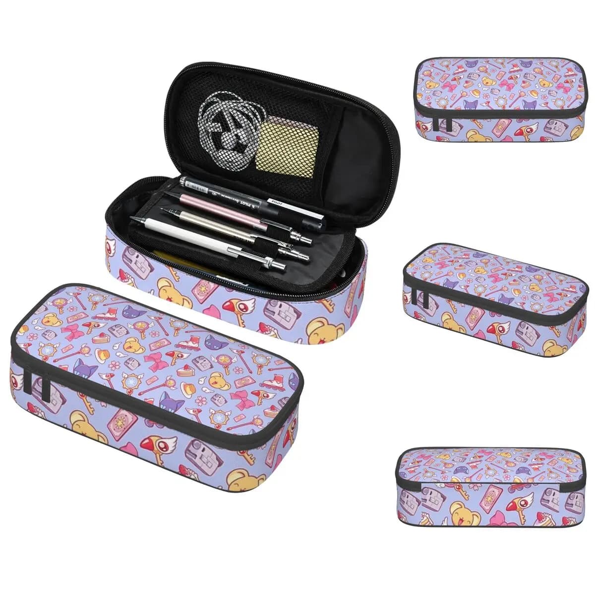 Sakura Card Captor - Astuccio viola per ragazzo e ragazza, scatola per penne scolastiche, astuccio per matite, forniture di cancelleria, portapenne