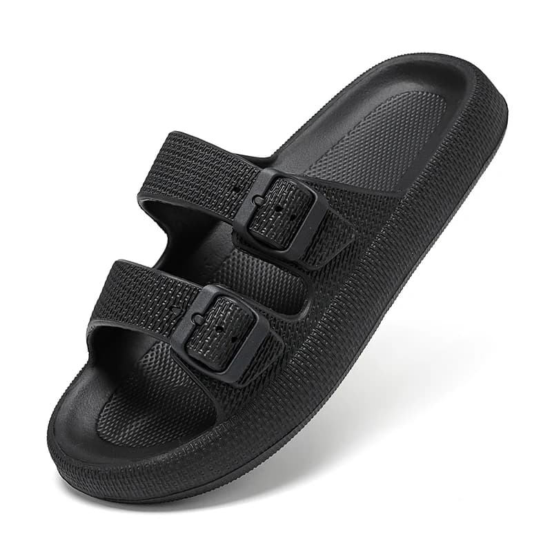 Men's and Women's Couple Style Outdoor Slippers, Summer Non-Slip Thick-Soled Outdoor Beach Sandals and Slippers