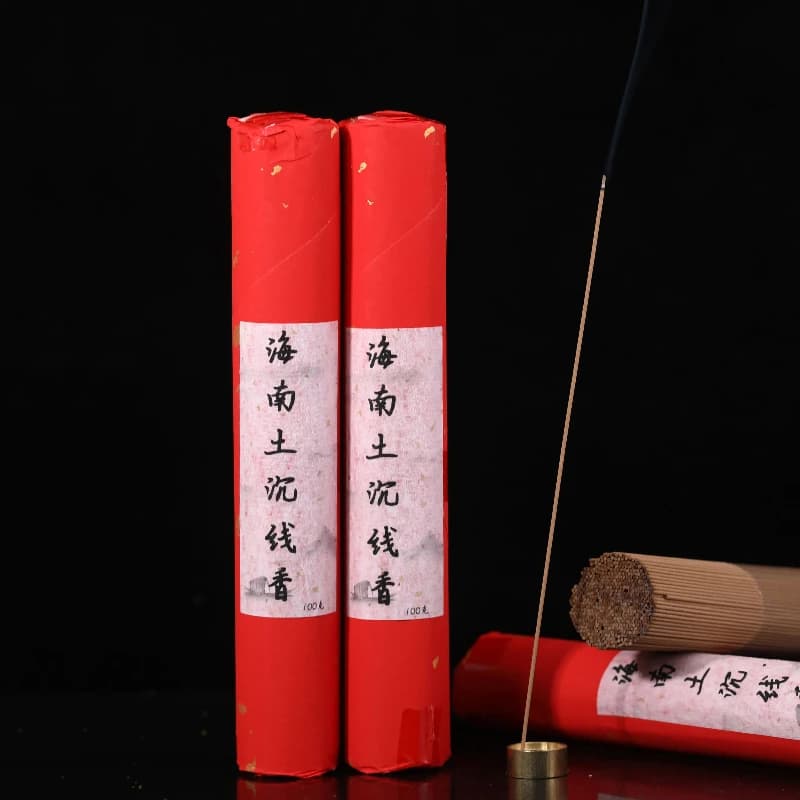 Materie prime a 10 stelle Bastoncini di incenso Hainan Agarwood Materia prima pura/Rich Fragranza floreale Polvere d'aria purificante per uso domestico Joss Stick
