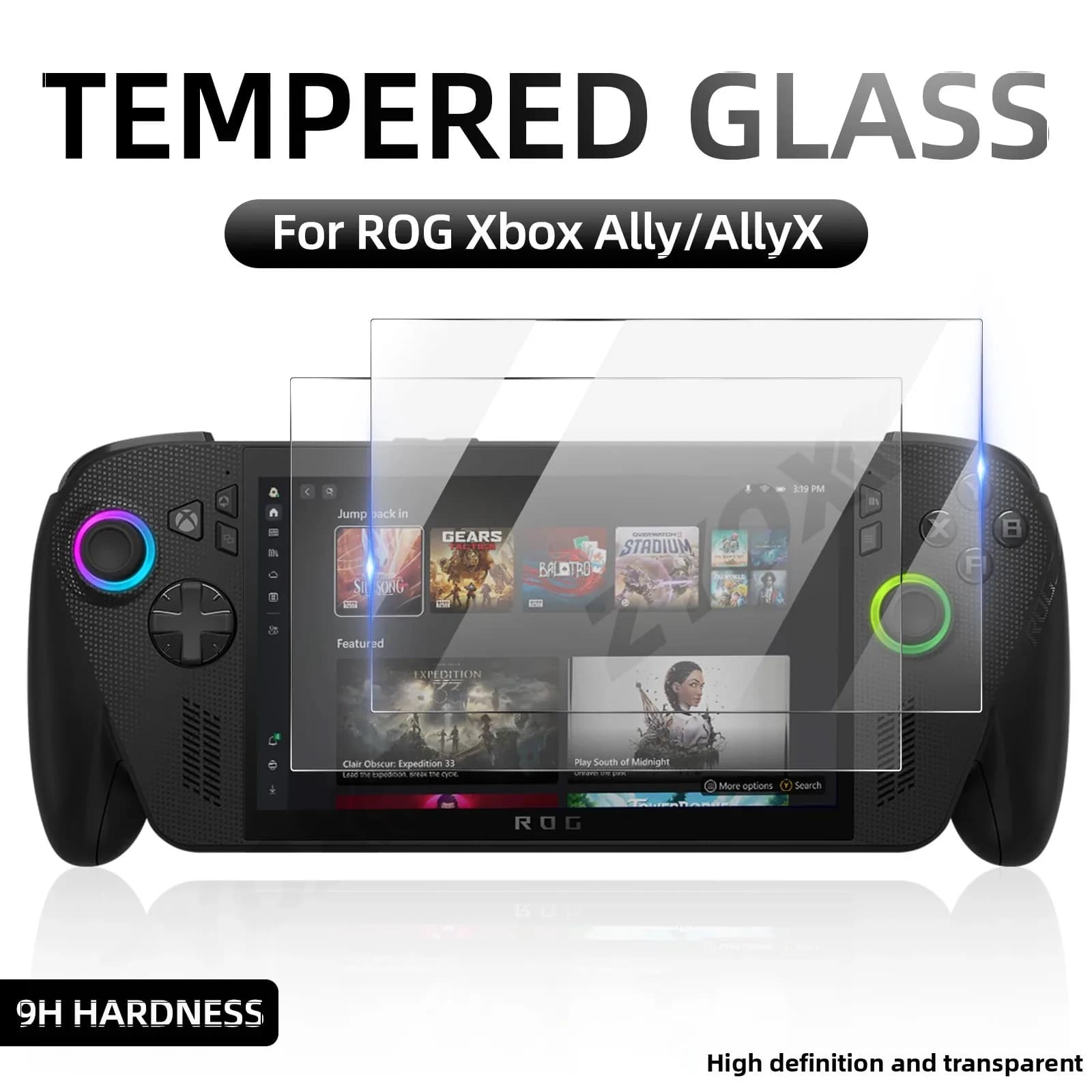 Vetro temperato per ROG Xbox Ally X Pellicola proteggi schermo antigraffio per ROG Xbox Ally HD Pellicola protettiva Accessori protettivi