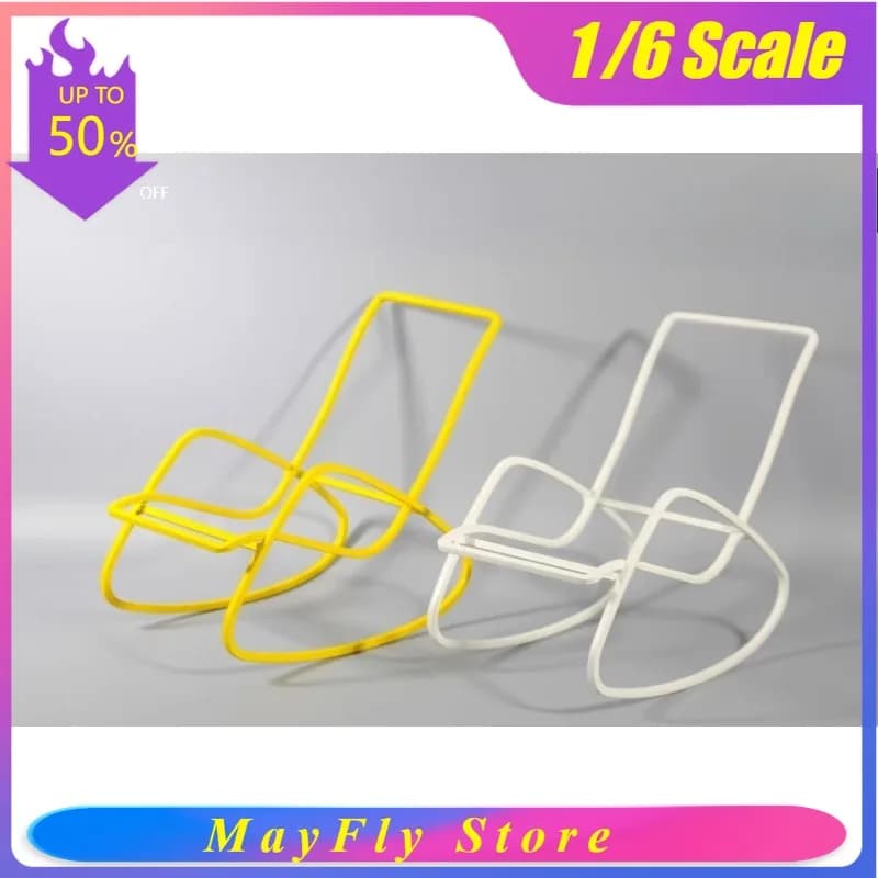 ZYTOYS ZY3007 Sedia a Dondolo in Lega Scala 1/6, Modello in Cinque Colori per Giocattoli Femminili da 12 Pollici, Accessorio per Bambole OBJ OB