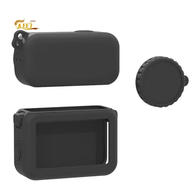 AEE7-Silicone Case For DJI Osmo Nano With Lens Cap Dirt-Proof Protective Case For DJI Osmo Nano Action Camera