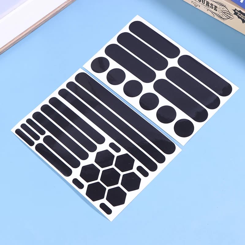 Invisible Black Reflective Stickers for Motorcycle Helmets, Simple Reflective Tape and Efficacy for Helmets and Bicycles