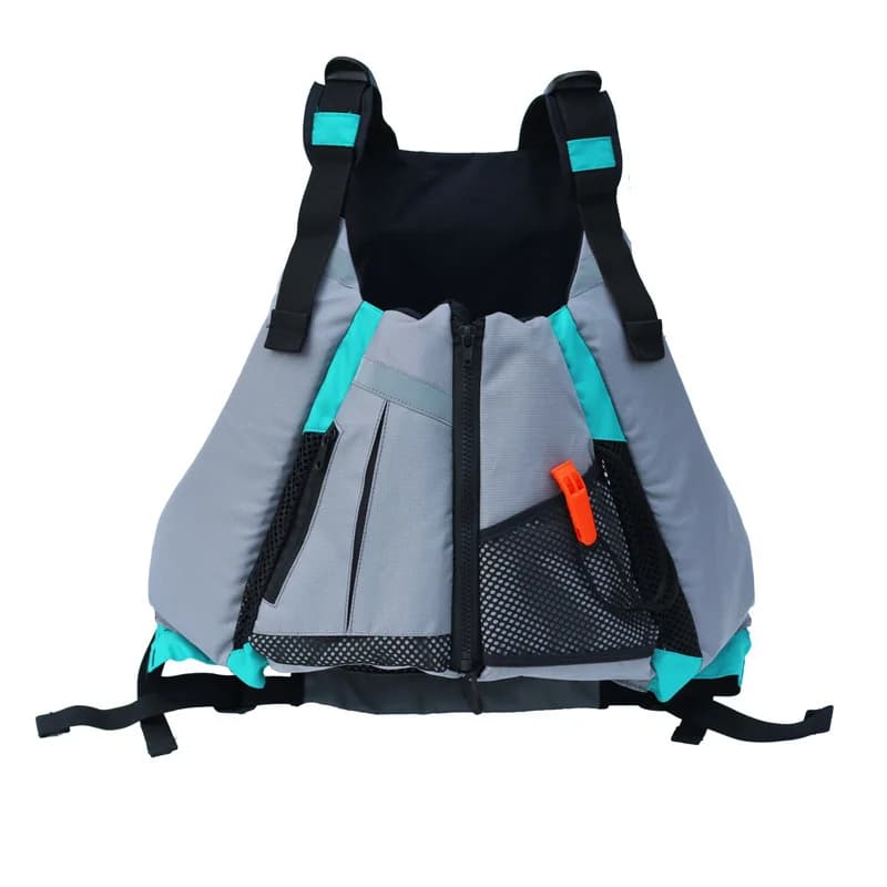 Adult Swim Vest Life Vest 50N Buoyancy Aid Paddling Vest High Mesh Back Adjustable Safety Strap Float Jacket for Kayak Boating