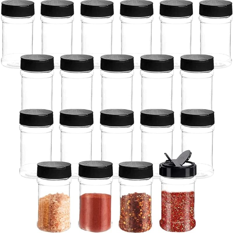 Ultensilio per la cucina Condimento Contenitore per condimenti Bottiglie di spezie Condimenti per condimenti Porta Barattoli di stoccaggio Spezie Set di plastica Scatola