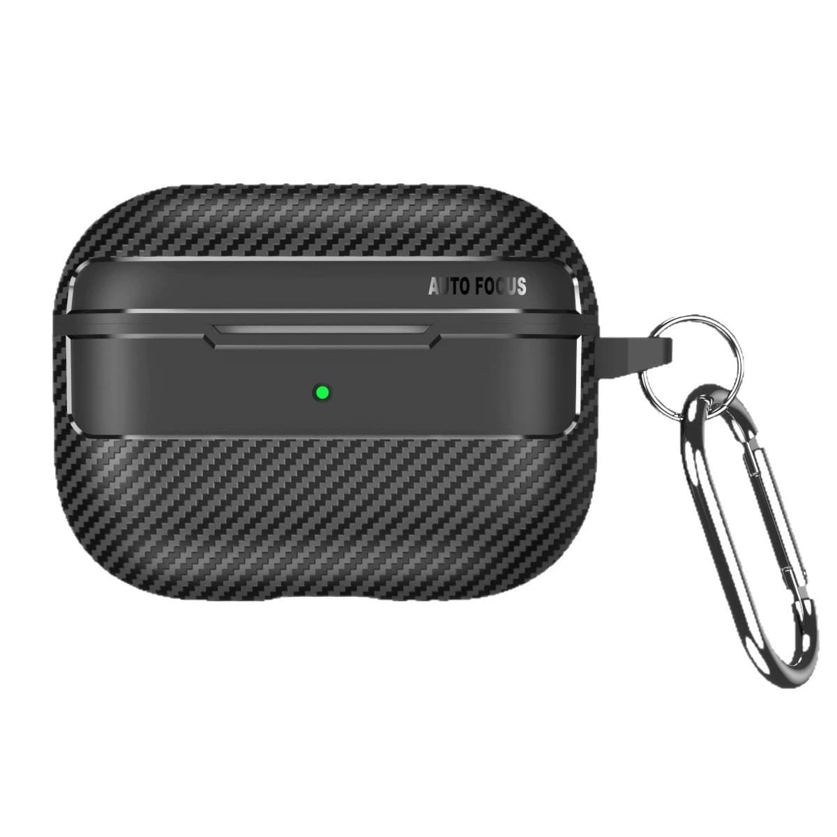 Custodia per AirPods Pro 3 in fibra di carbonio, cover protettiva per auricolari Apple AirPods 4, custodia per Pro 2 con gancio.