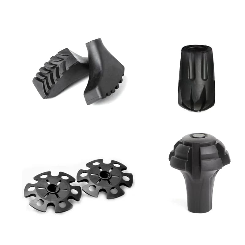 2 pieces rubber tip cover for trek sticks, mud stop, snow basket, general accessories