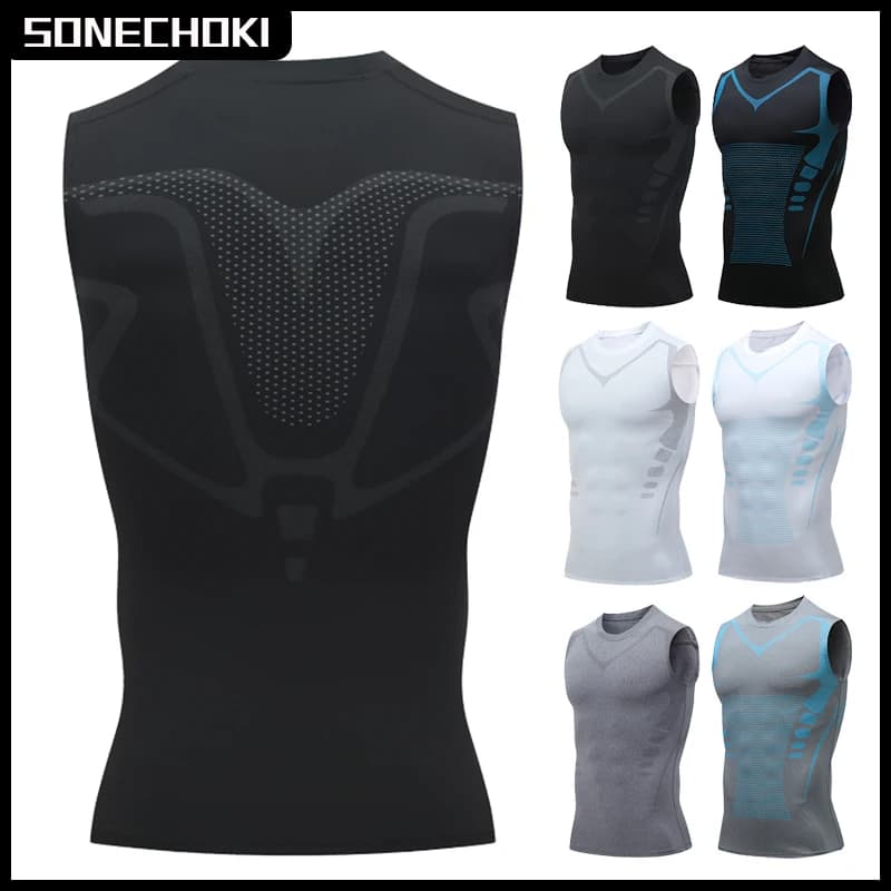 Canotta a compressione Camicia da palestra da uomo senza maniche Stampa ad asciugatura rapida Abbigliamento sportivo Maschile Fitness Bodybuilding Gilet Allenamento Muscolare Top