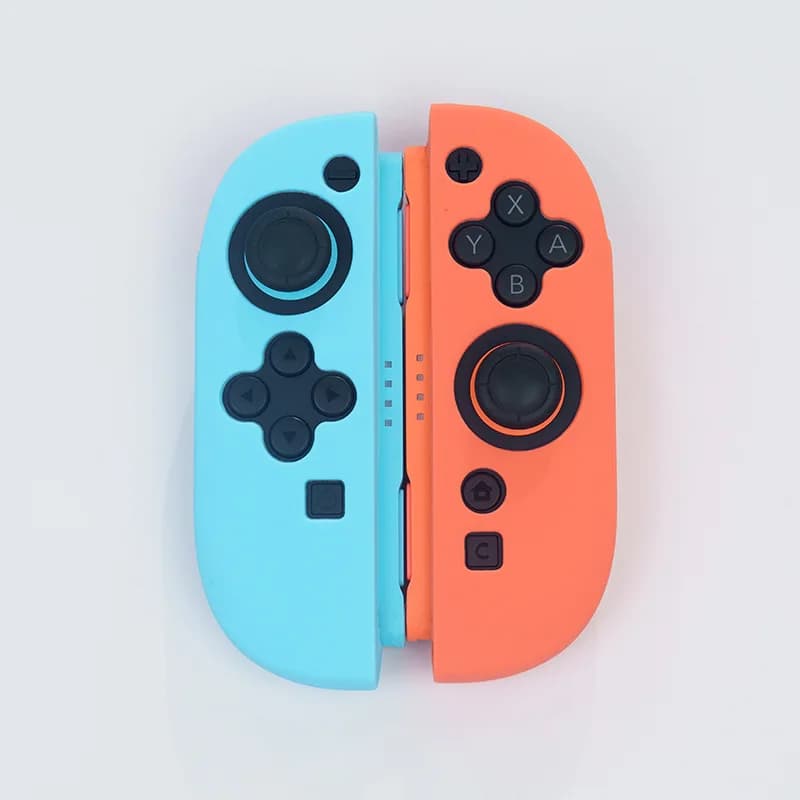 Custodia in silicone semi-copertura compatibile con Switch 2 Joy-Con - NS2 (2025) Manicotti protettivi leggeri (set sinistra/destra)