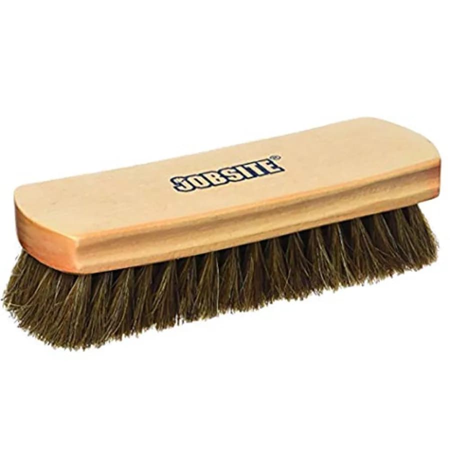 100% Horsehair Professional Shoe Shine Brush - 6.75 inch Long