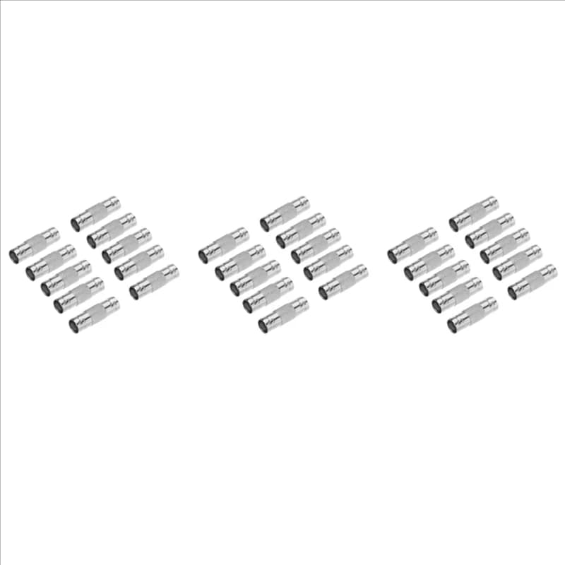 AT44-30 Pz BNC Female to BNC Female CCTV Adapter for Security Camera Connector Straight For Silver CCTV System