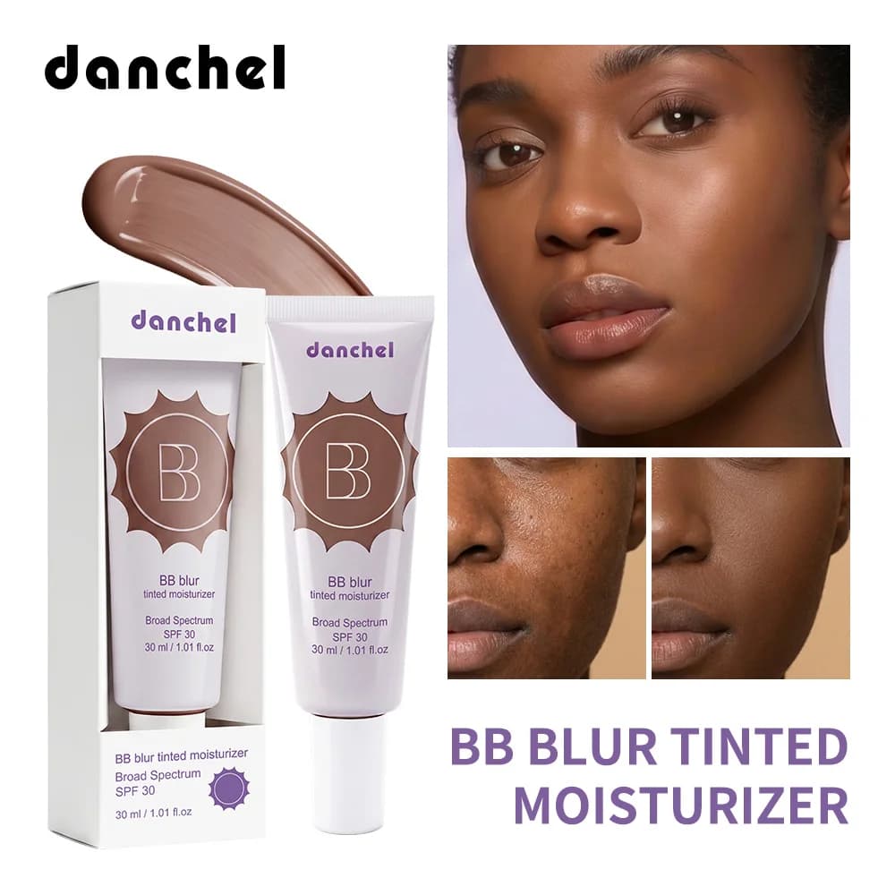 Crema Idratante BB Blur con Copertura Media SPF30, Protezione Solare 12h, Finitura Naturale Opaca, Uniforma la Texture della Pelle